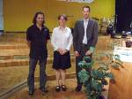 Die drei betreuenden Lehrer(innen): Dr.Daniel Schultheiss, Senta Haas, Gregor Huhn (v.l.)