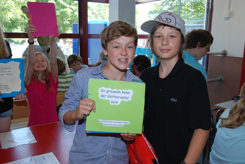 Ergebnisse der Lateinprojekte in der Klasse 6a.