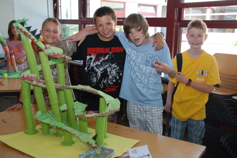 Murmelbahn, hervorgegangen aus dem Kunstunterricht von Frau Pleß in der 6b.