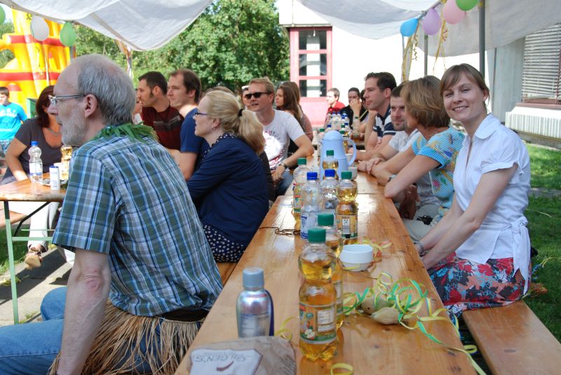 Bei dem Wetter lässt es sich dort gut aushalten.