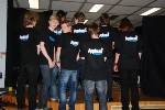 Die "Applaus"-Band von hinten.