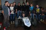 Vertreter des BRS Motorsport, JIAler und Herr Schultheiss sowie - natürlich - Hannah.