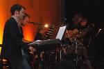 Herr Seidel mit der Musicalband.