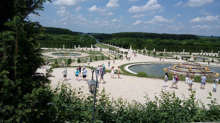 Im Park von Versailles.