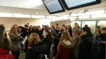 Treffen der Gastfamilien am Bahnhof Le Vésinet-Le Pecq
