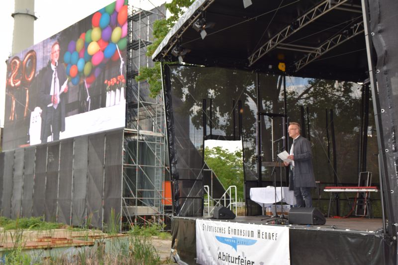 Christian Kuhlemann mit seiner engagierten Rede für die Elternschaft.